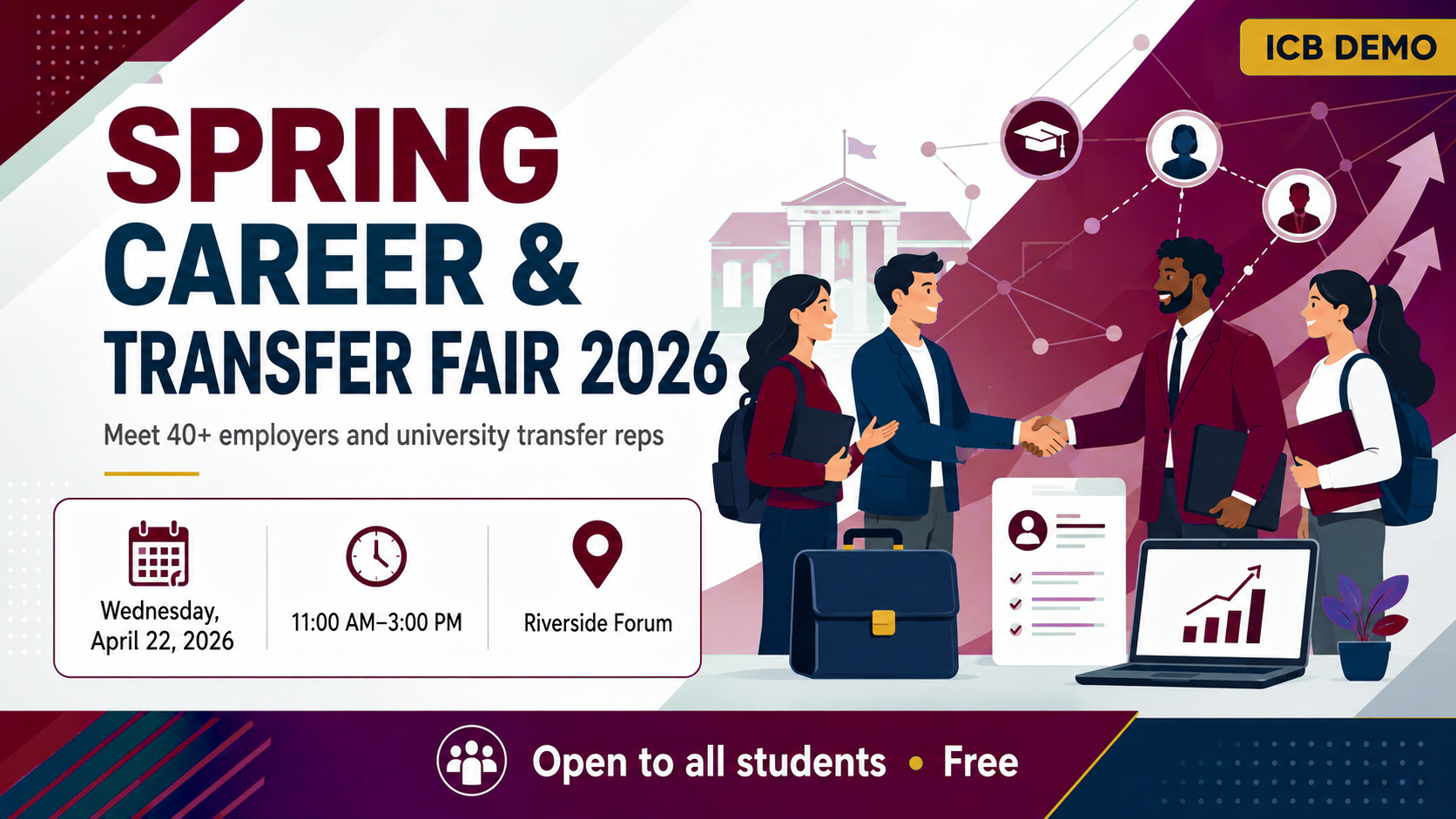 Spring Career and Transfer Fair 2026, April 22